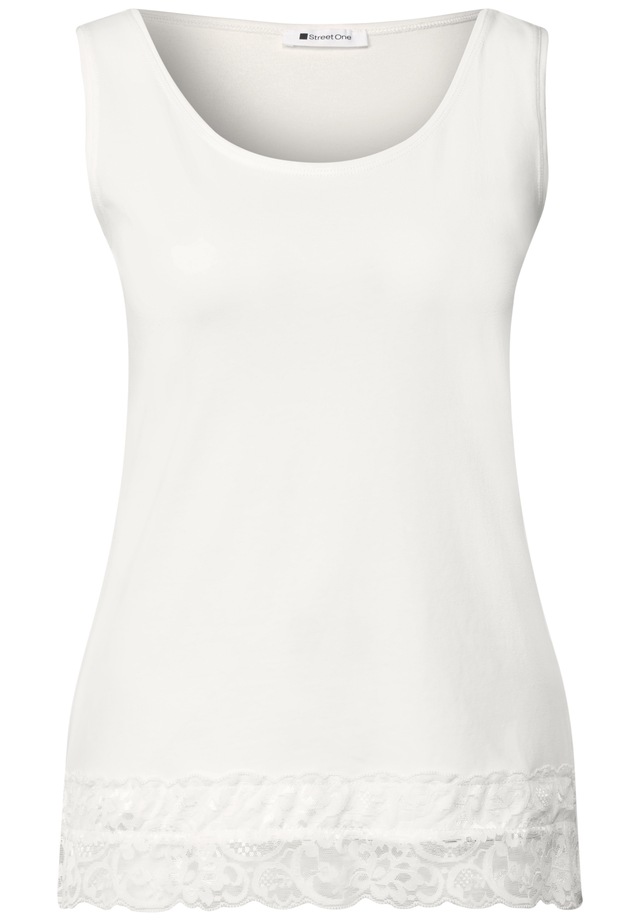 STREET ONE Spitzentop Jersey