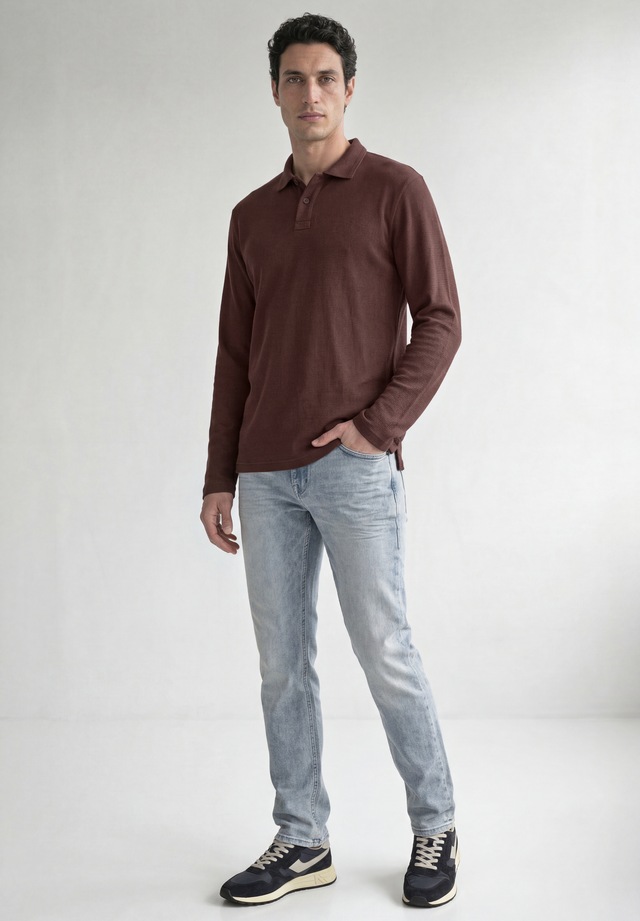 STREET ONE MEN Poloshirt im soften Baumwoll-Mix