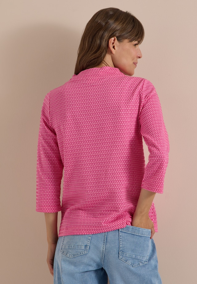 Cecil 3/4-Arm-Shirt aus softem Materialmix
