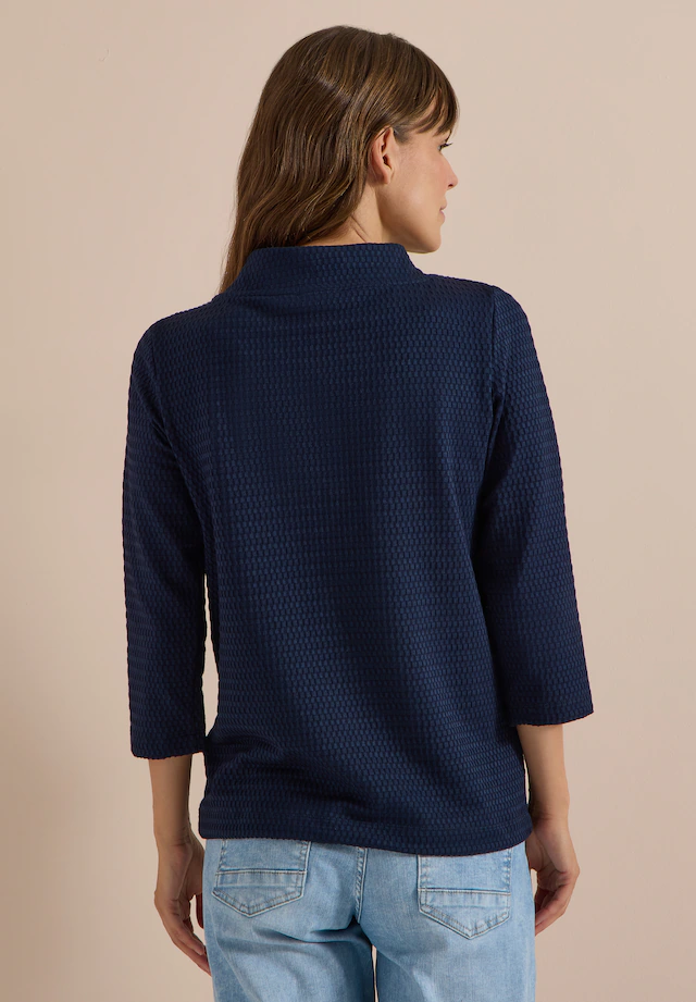 Cecil 3/4-Arm-Shirt aus softem Materialmix