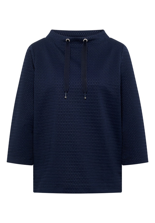 Cecil 3/4-Arm-Shirt aus softem Materialmix