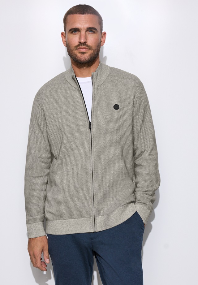 STREET ONE MEN Strickjacke aus reiner Baumwolle