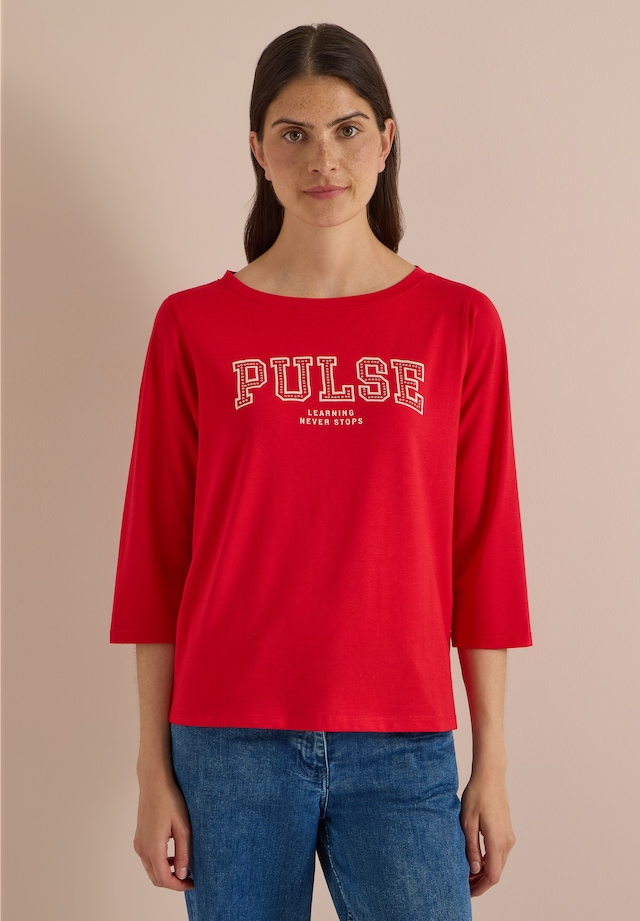 Cecil 3/4-Arm-Shirt aus softem Materialmix