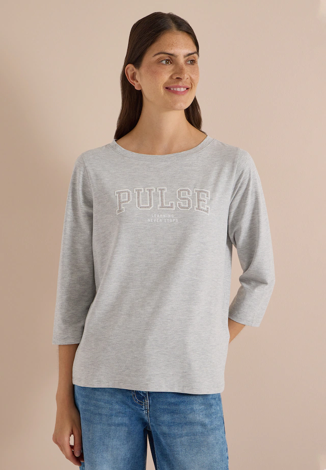 Cecil 3/4-Arm-Shirt aus softem Materialmix