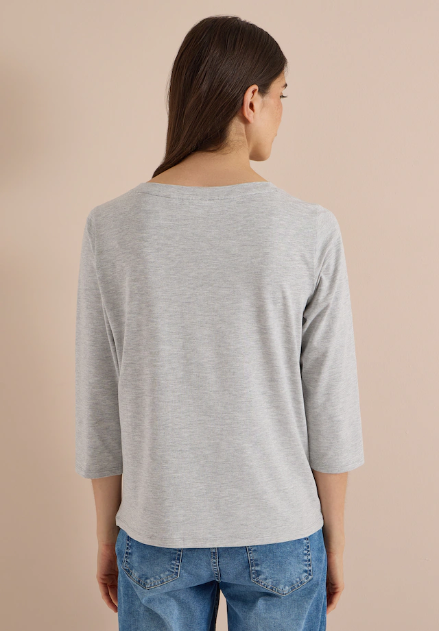 Cecil 3/4-Arm-Shirt aus softem Materialmix
