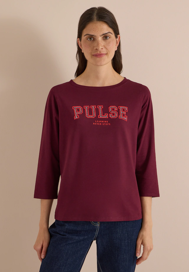 Cecil 3/4-Arm-Shirt aus softem Materialmix