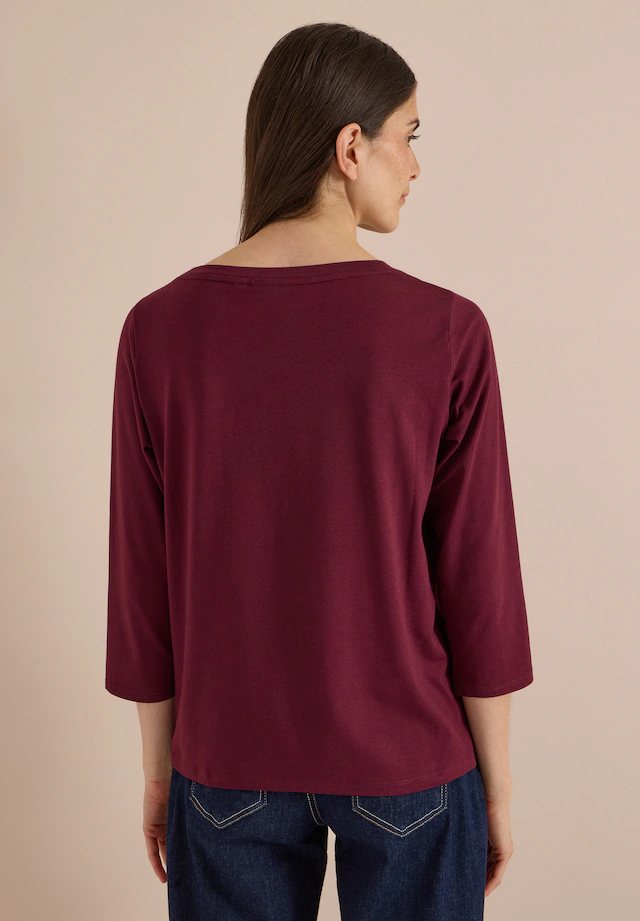 Cecil 3/4-Arm-Shirt aus softem Materialmix