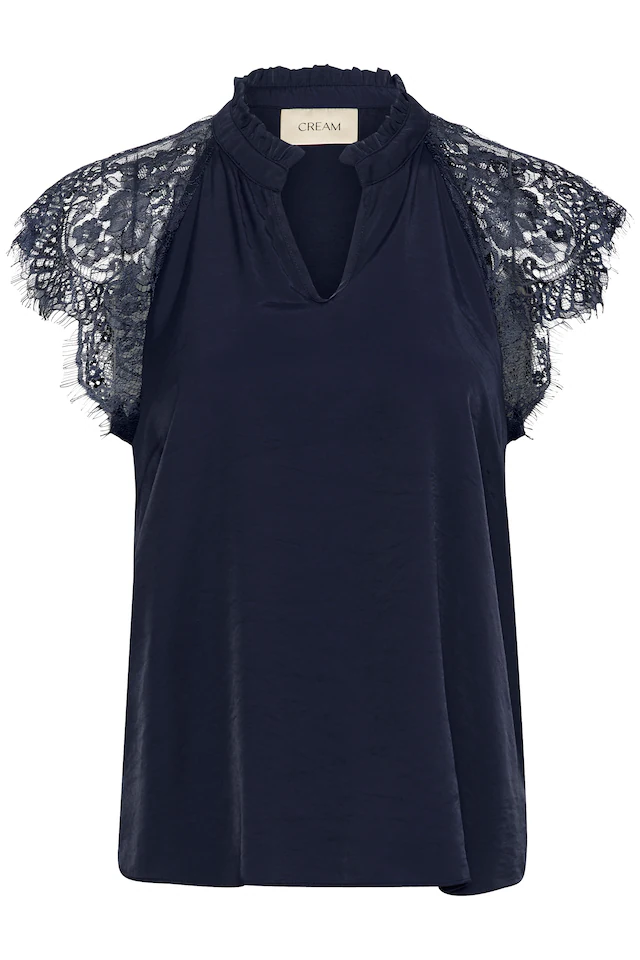 Cream Kurzarmbluse »Damen Bluse kurzarm CRNola«