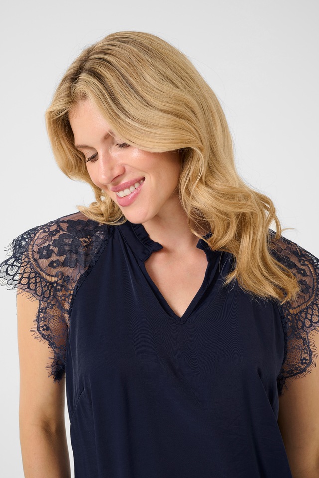 Cream Kurzarmbluse »Damen Bluse kurzarm CRNola«