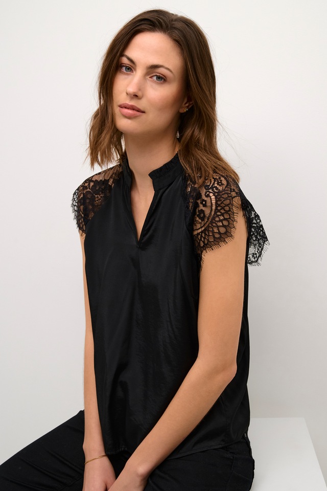Cream Kurzarmbluse »Damen Bluse kurzarm CRNola«