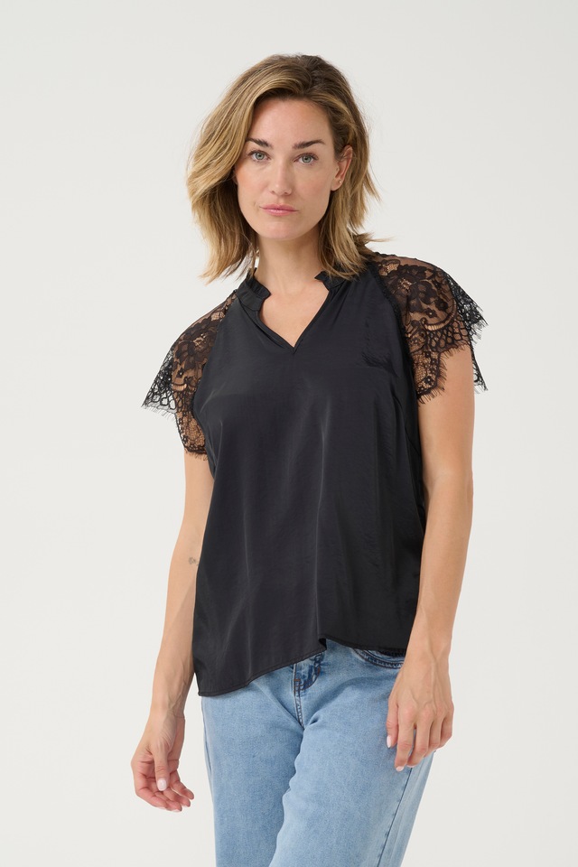 Cream Kurzarmbluse »Damen Bluse kurzarm CRNola«