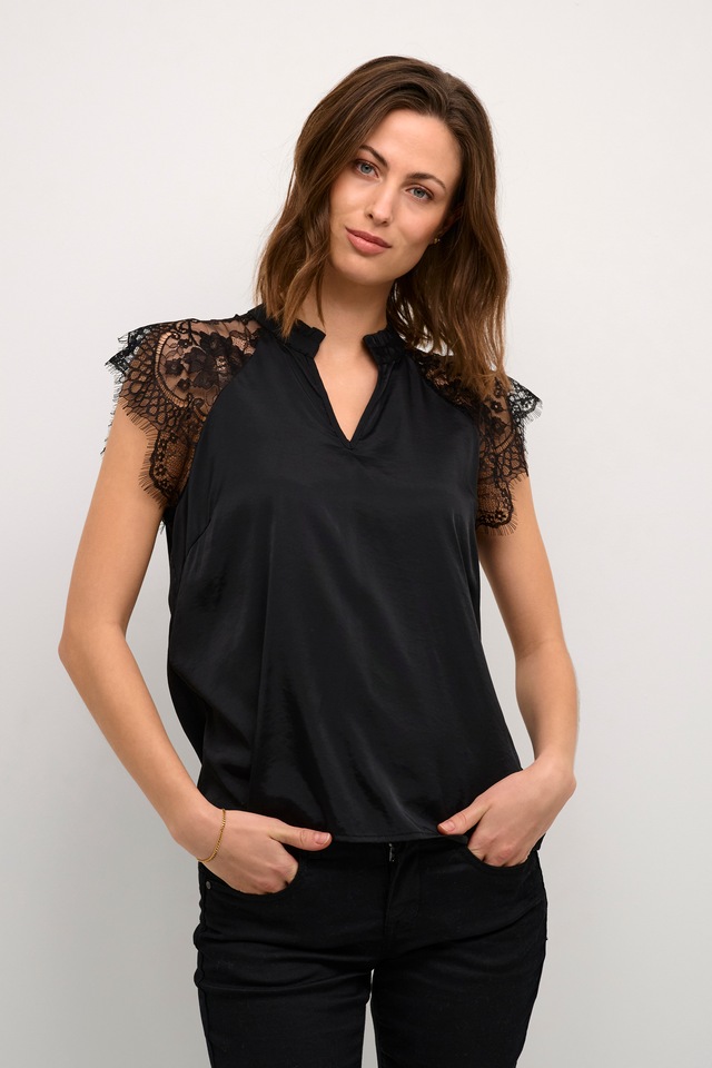 Cream Kurzarmbluse »Damen Bluse kurzarm CRNola«