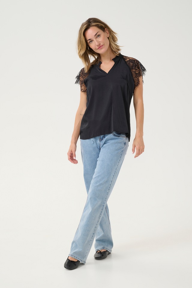 Cream Kurzarmbluse »Damen Bluse kurzarm CRNola«