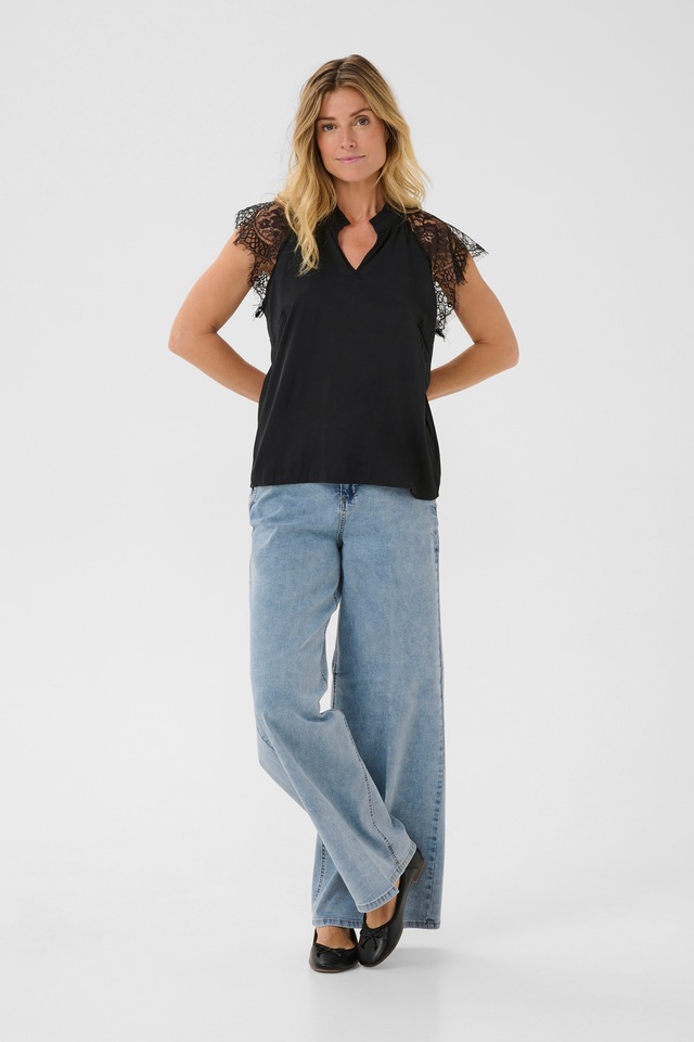 Cream Kurzarmbluse »Damen Bluse kurzarm CRNola«