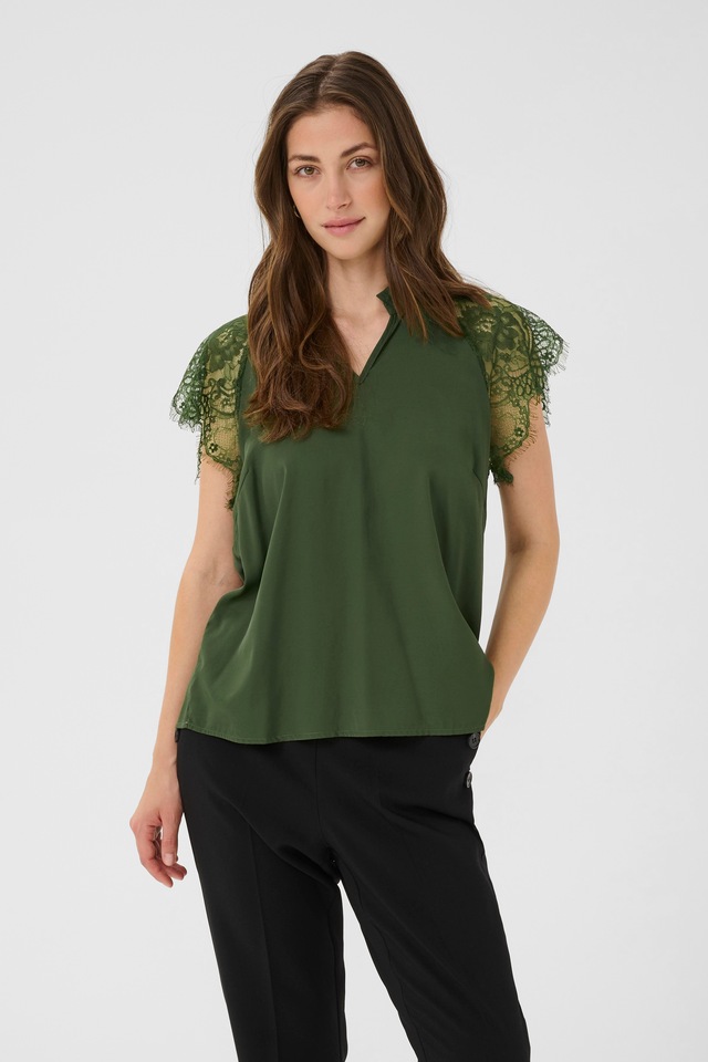 Cream Kurzarmbluse »Damen Bluse kurzarm CRNola«