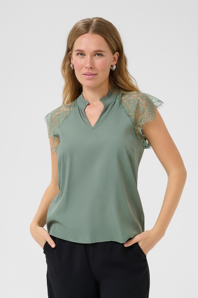 Cream Kurzarmbluse »Damen Bluse kurzarm CRNola«