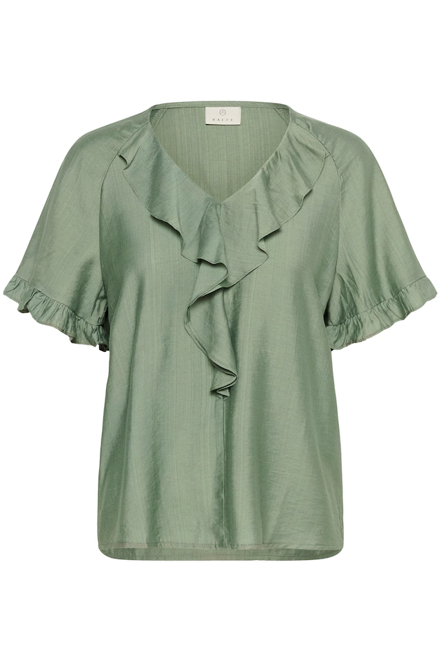 KAFFE Kurzarmbluse »Damen Bluse kurzarm KAmariana«