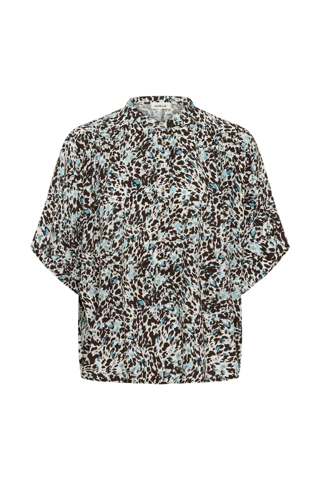 SOAKED IN LUXURY Kurzarmbluse »Damen Bluse kurzarm SLArjana«