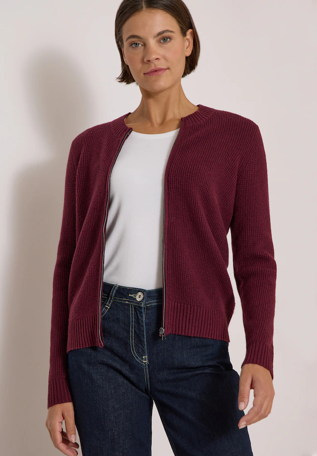 Cecil Cardigan aus softem Materialmix