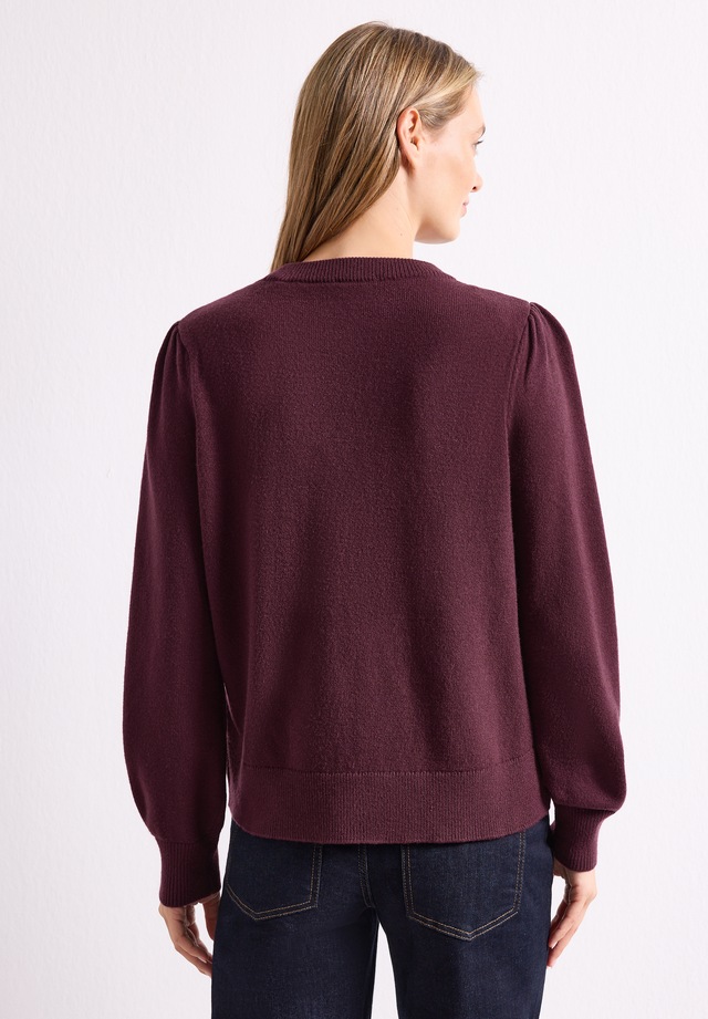 STREET ONE Rundhalspullover aus softem Materialmix