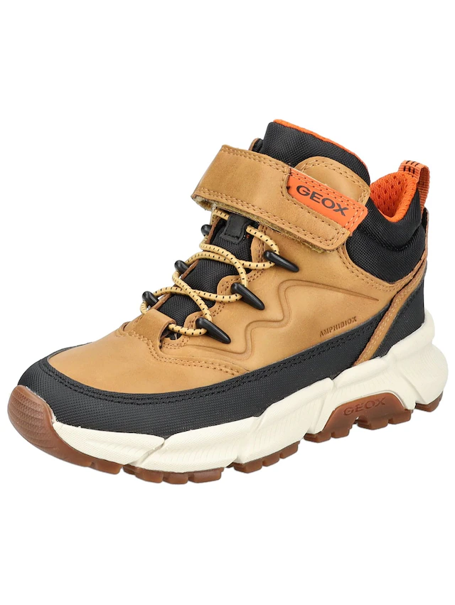 Geox Schnürstiefelette »Geox Stiefelette Lederimitat/Textil«