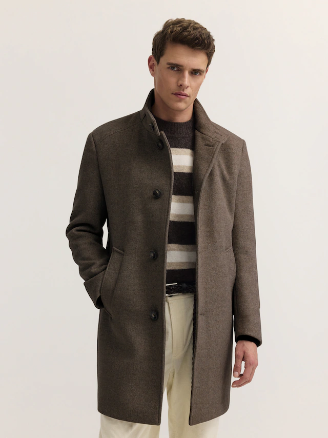 bugatti Kurzmantel »Modern Fit« Modern Fit Wollmix Stehkragen Dynamic Series