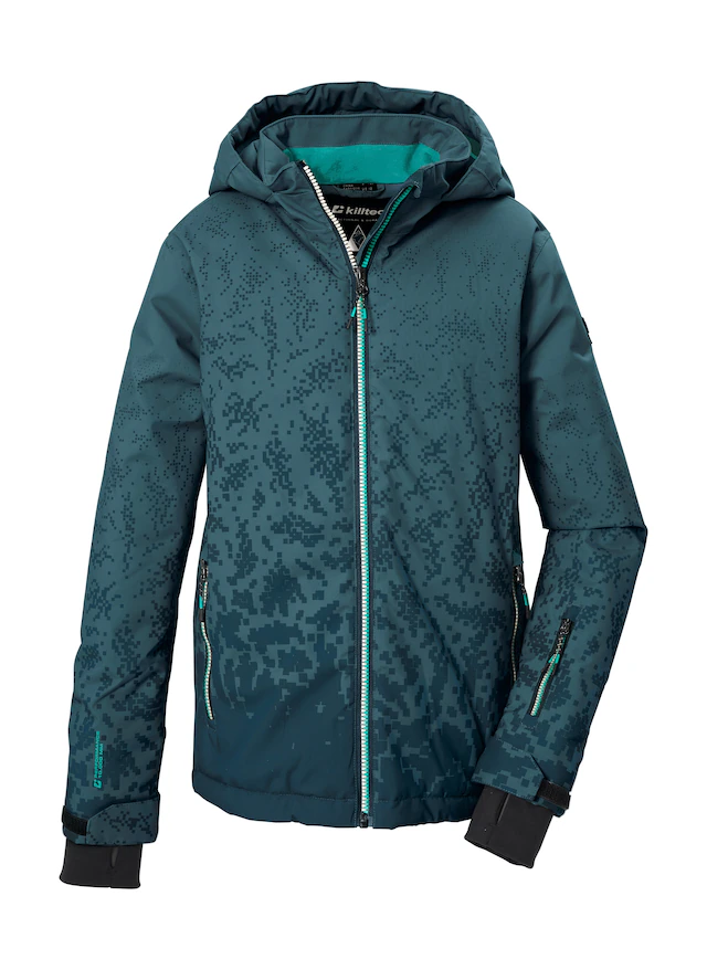 Killtec Skijacke »KSW 204 BYS SKI JCKT« Wind- und wasserdichte Ski-Jacke mit All-over-Print und Kapuze
