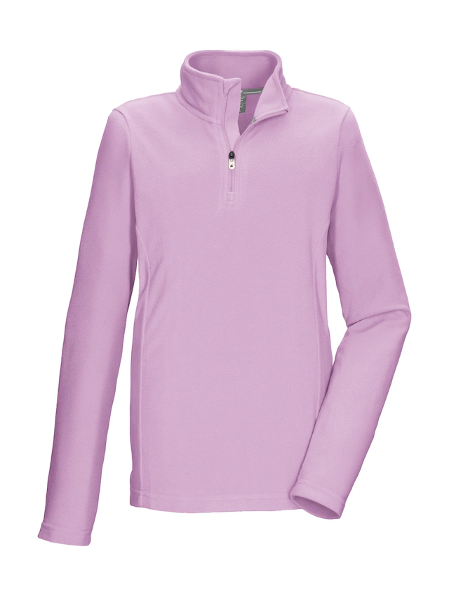 Killtec Fleeceshirt »KSW 138 GRLS FLC SHRT« Schnelltrocknendes Kids Fleeceshirt mit Kinnschutz-Reißverschluss