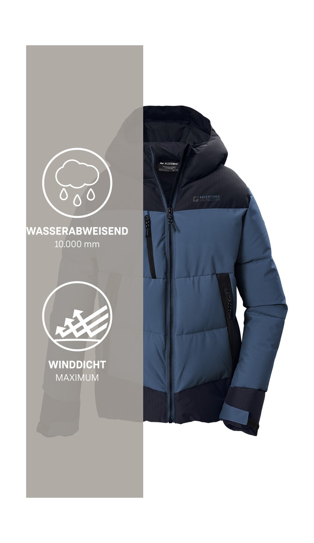 Killtec Steppjacke »KOW 182 BYS QLTD JCKT« Winddichte, wasserabweisende Kinderjacke mit Teflon EcoElite™