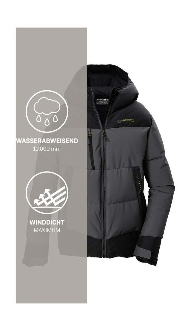 Killtec Steppjacke »KOW 182 BYS QLTD JCKT« Winddichte, wasserabweisende Kinderjacke mit Teflon EcoElite™