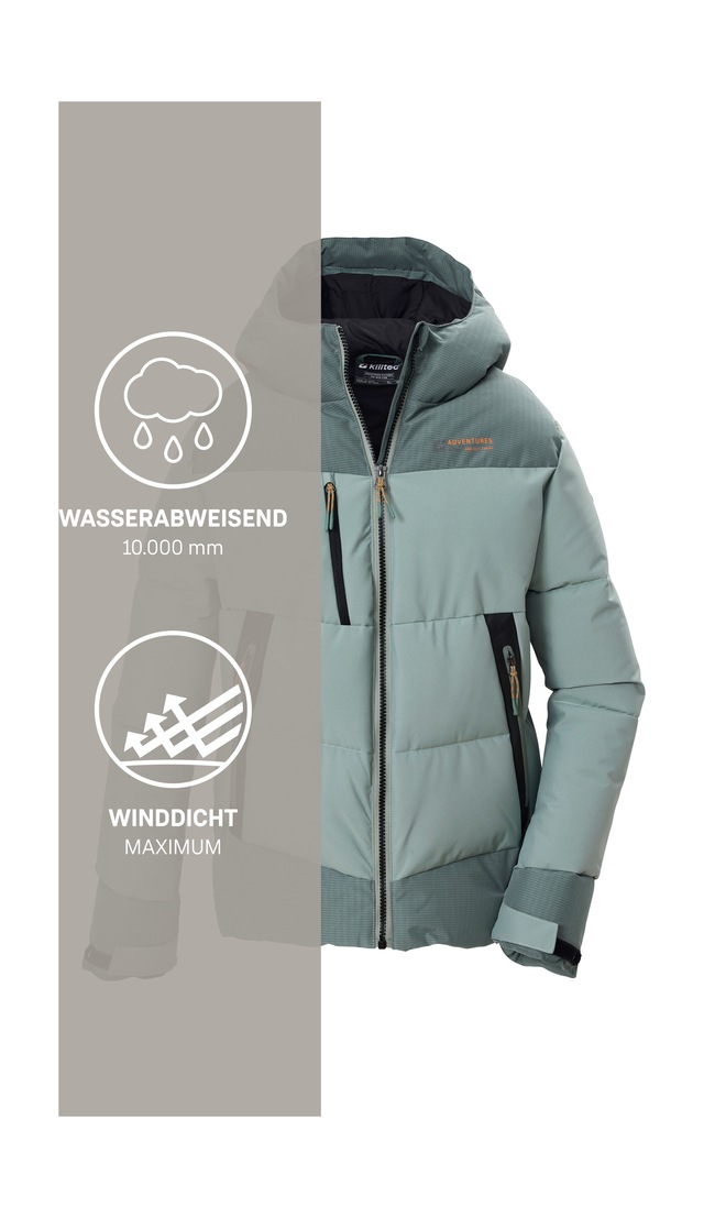 Killtec Steppjacke »KOW 182 BYS QLTD JCKT« Winddichte, wasserabweisende Kinderjacke mit Teflon EcoElite™