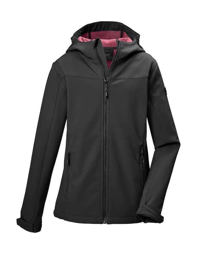 Killtec Softshelljacke »KOS 483 GRLS SFTSHLL JCKT« Winddichte Mädchen Softshelljacke, 10.000 mm wasserabweisend