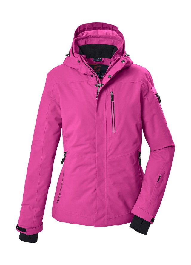 Killtec Skijacke »KSW 228 WMN SKI JCKT« Wind- und wasserdichte Skijacke mit regulierbarer Kapuze