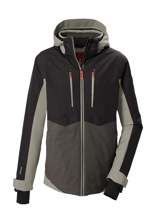 Killtec Skijacke »KSW 62 MN SKI JCKT« Wasserdichte, atmungsaktive Winterjacke mit abnehmbarer Kapuze