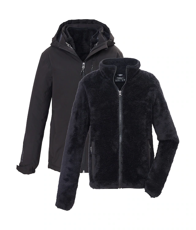 Killtec 3-in-1-Funktionsjacke »KOW 180 BYS JCKT« 3 in 1 Kinderjacke, wasserdicht, Fleece-Innenjacke, Teflon EcoElite™