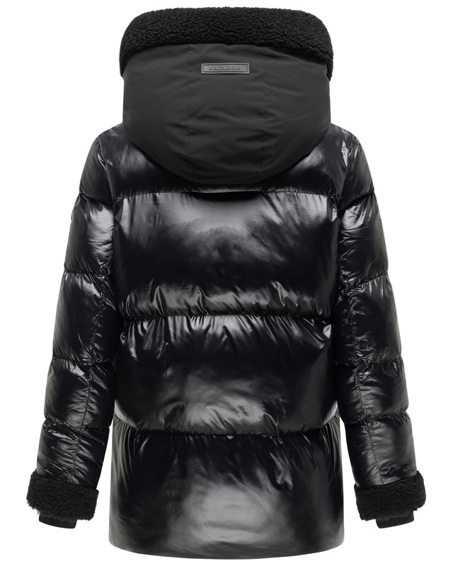 Navahoo Winterjacke »Herzschmelz 14« mit Kapuze Warme Damen Jacke mit Teddy-Kunstfell Details