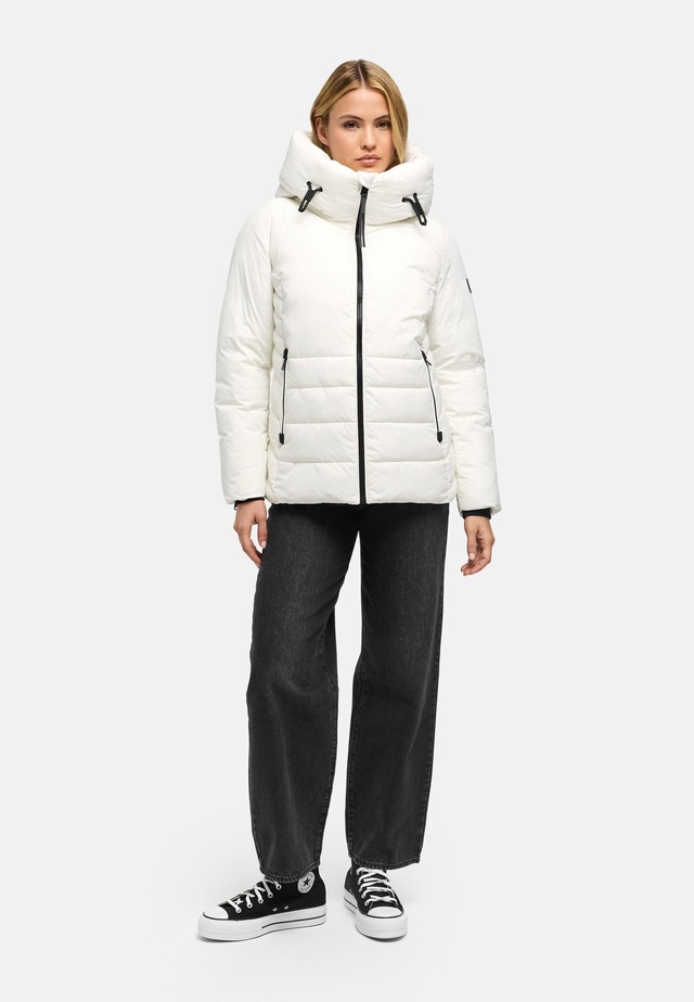 Navahoo Outdoorjacke »Waldengel XIV« mit Kapuze Damen Winter Steppjacke mit Kapuze und Kordelzug