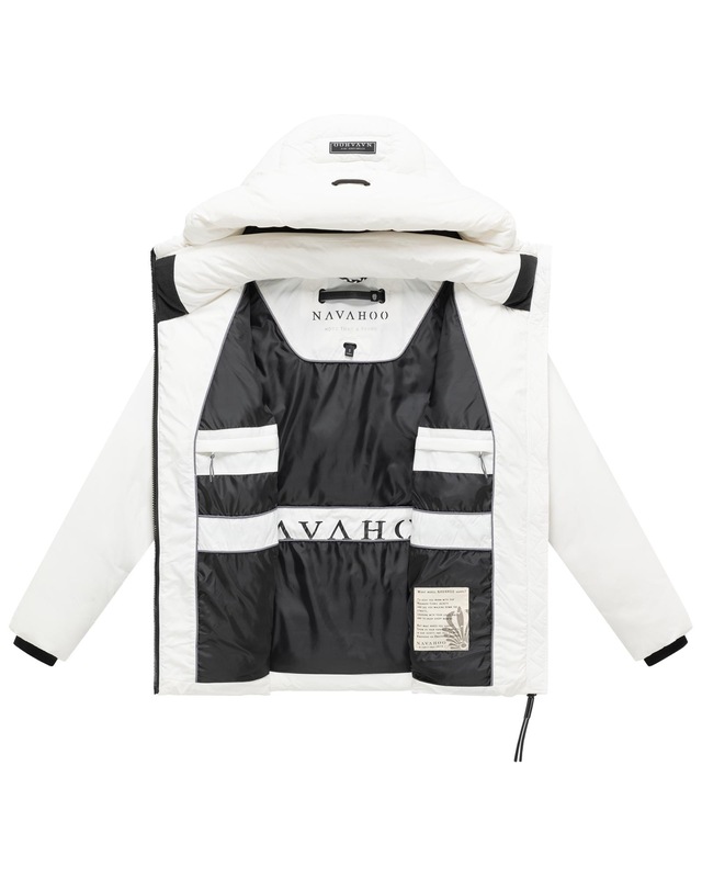 Navahoo Outdoorjacke »Waldengel XIV« mit Kapuze Damen Winter Steppjacke mit Kapuze und Kordelzug