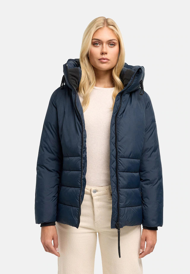 Navahoo Outdoorjacke »Waldengel XIV« mit Kapuze Damen Winter Steppjacke mit Kapuze und Kordelzug