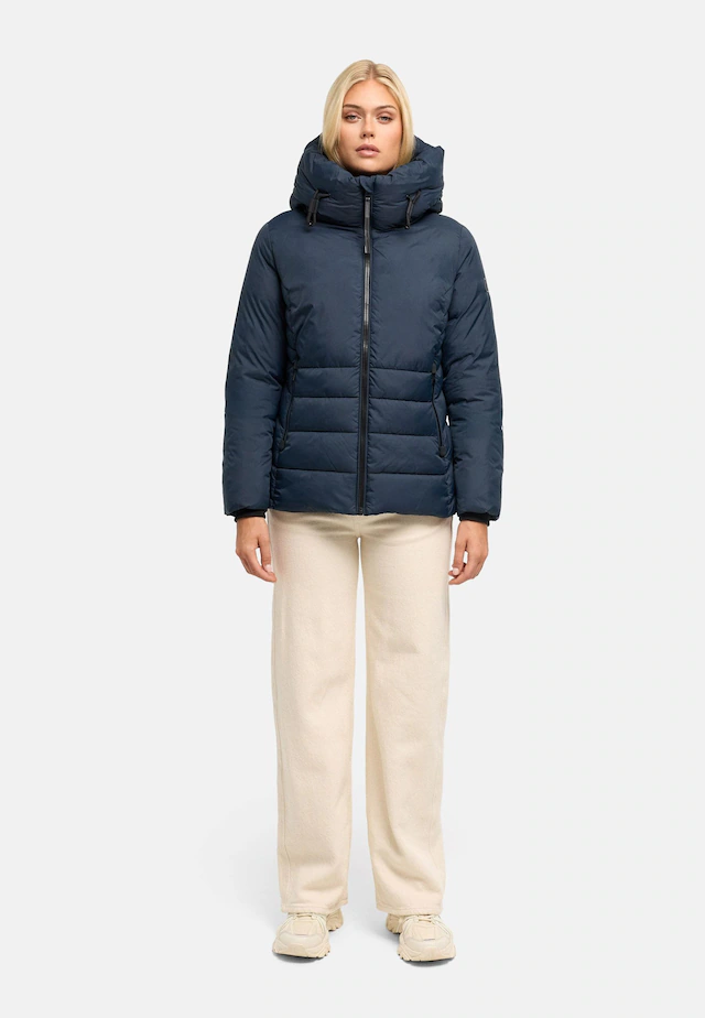 Navahoo Outdoorjacke »Waldengel XIV« mit Kapuze Damen Winter Steppjacke mit Kapuze und Kordelzug