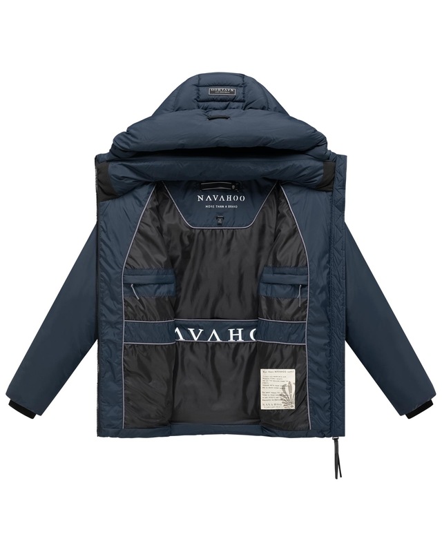 Navahoo Outdoorjacke »Waldengel XIV« mit Kapuze Damen Winter Steppjacke mit Kapuze und Kordelzug