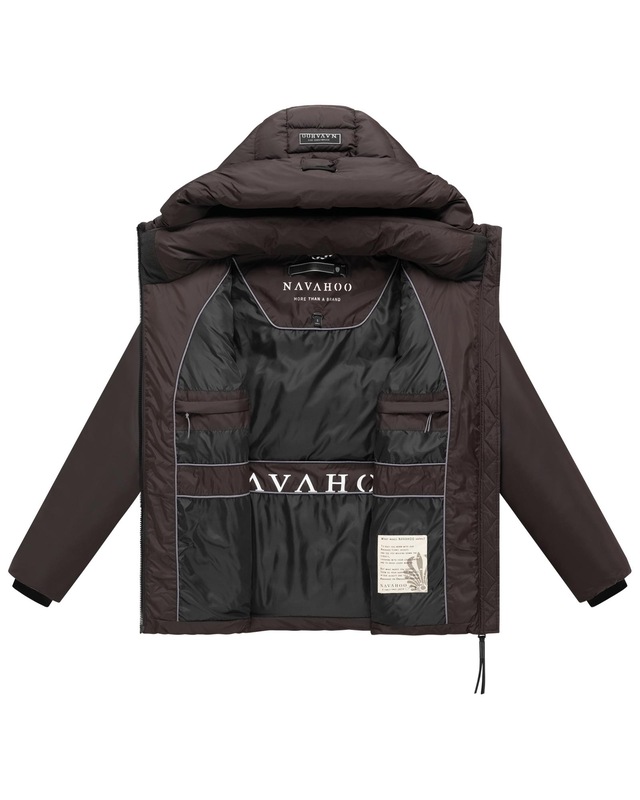 Navahoo Outdoorjacke »Waldengel XIV« mit Kapuze Damen Winter Steppjacke mit Kapuze und Kordelzug