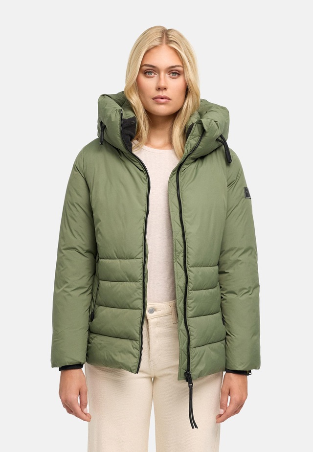 Navahoo Outdoorjacke »Waldengel XIV« mit Kapuze Damen Winter Steppjacke mit Kapuze und Kordelzug