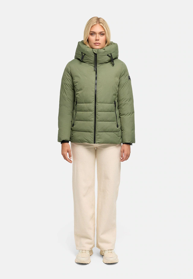 Navahoo Outdoorjacke »Waldengel XIV« mit Kapuze Damen Winter Steppjacke mit Kapuze und Kordelzug