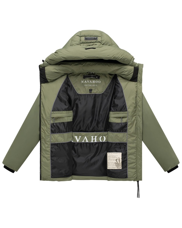 Navahoo Outdoorjacke »Waldengel XIV« mit Kapuze Damen Winter Steppjacke mit Kapuze und Kordelzug