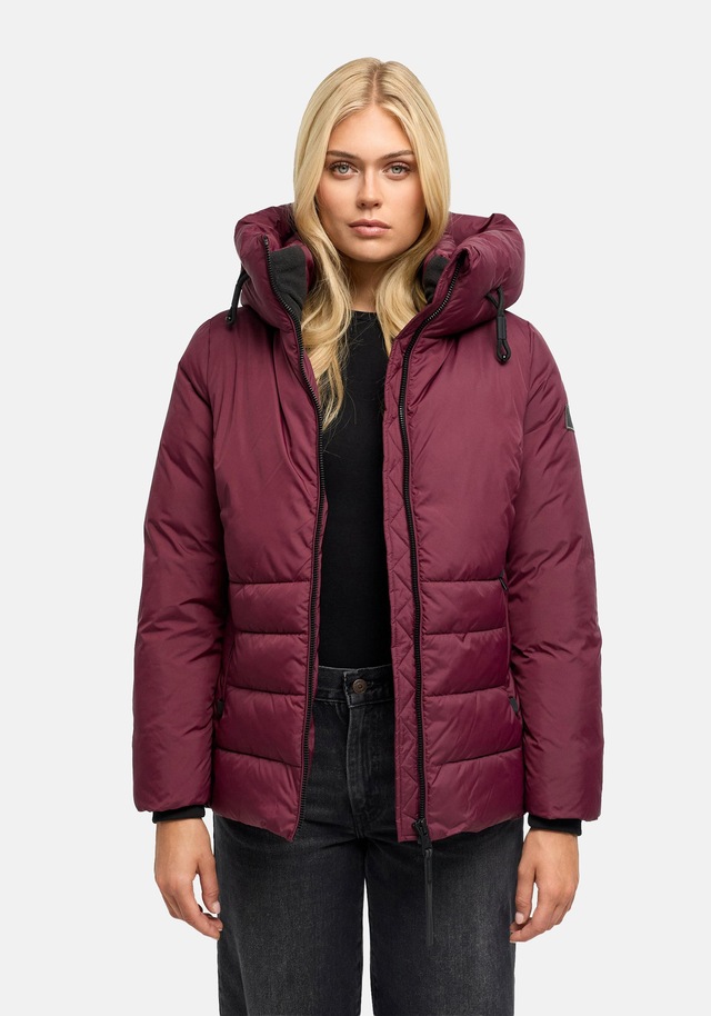 Navahoo Outdoorjacke »Waldengel XIV« mit Kapuze Damen Winter Steppjacke mit Kapuze und Kordelzug
