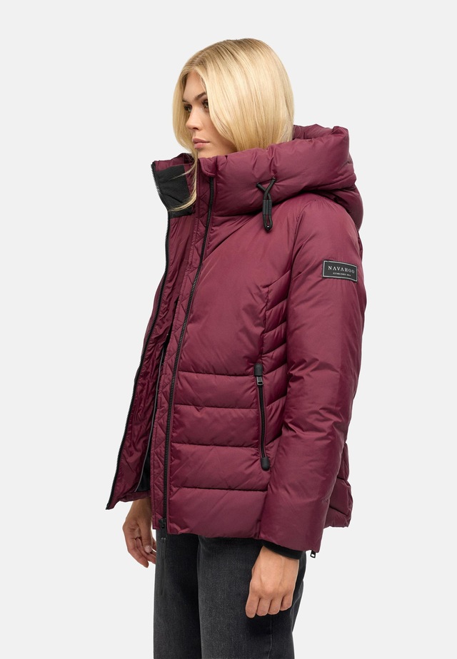 Navahoo Outdoorjacke »Waldengel XIV« mit Kapuze Damen Winter Steppjacke mit Kapuze und Kordelzug