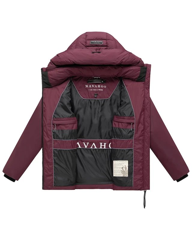 Navahoo Outdoorjacke »Waldengel XIV« mit Kapuze Damen Winter Steppjacke mit Kapuze und Kordelzug