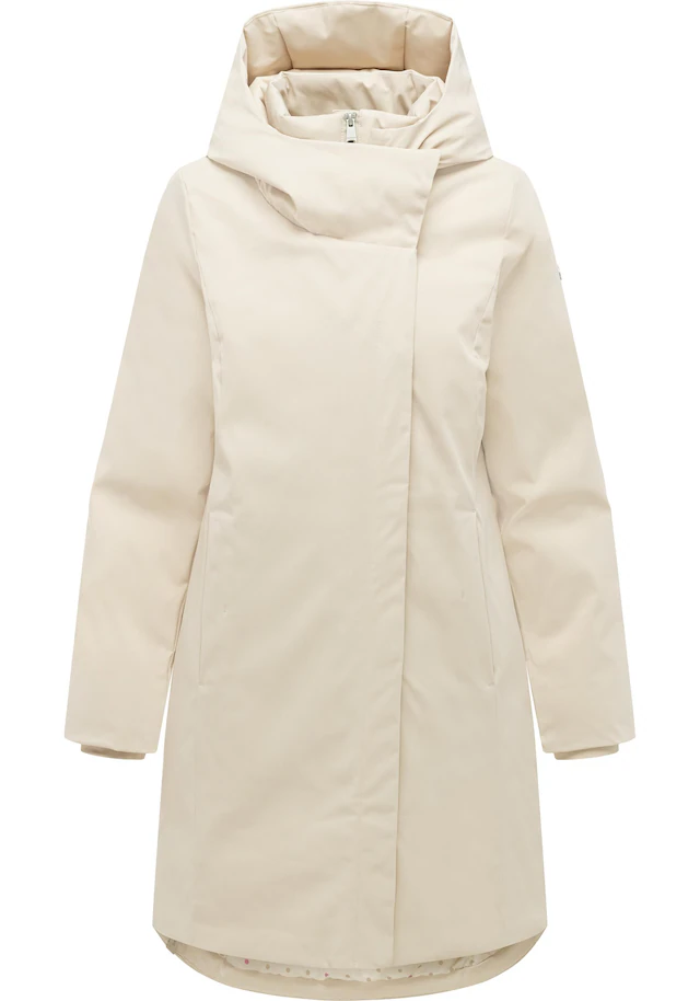 Ragwear Kurzmantel »Pavleen Y« Griffiger Damen Mantel mit hohem Kragen