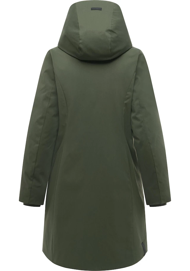Ragwear Kurzmantel »Pavleen Y« Griffiger Damen Mantel mit hohem Kragen